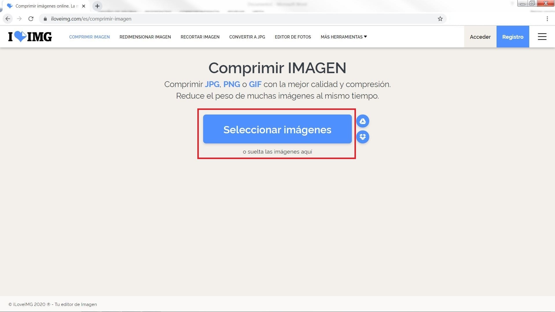 seleccionar imagenes