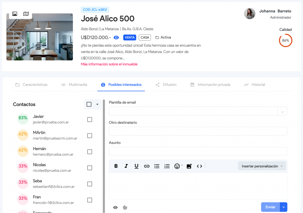 posibles interesados crm 2clicsapp